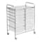 Clear 12 Drawer Rolling Cart by Simply Tidy&#x2122;